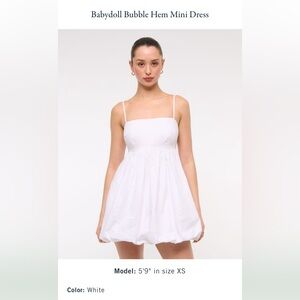 Abercrombie & Fitch White Strapless Dress